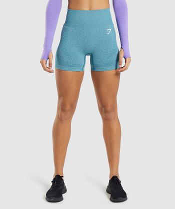 Pantalones Cortos Gymshark Vital Seamless 2.0 Mujer Turquesa | CO 2687TCE